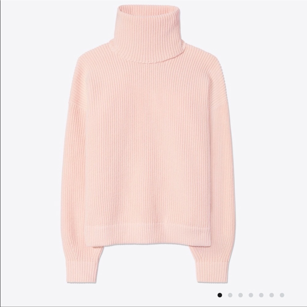 tory burch inez turtle neck coastal pink